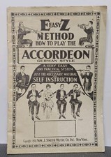 Vintage 1926 Método Easy EZ Como Tocar o Acordeon Estilo Alemão **LEIA**  comprar usado  Enviando para Brazil