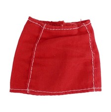 Usado, Mini-saia vintage 1994 Barbie Skipper festa pizza vermelha sólida anos 12920 90 comprar usado  Enviando para Brazil