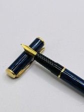 Caneta-tinteiro Waterman Laureat azul/preta média L.O. Novo na caixa França dos anos 1990 comprar usado  Enviando para Brazil