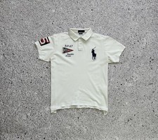 Camiseta Polo Masculina Vintage Ralph Lauren RLYC Regata 1ª Classe Branca Tamanho XL comprar usado  Enviando para Brazil