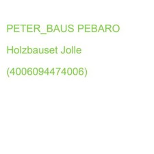 Peter baus pebaro gebraucht kaufen  Hamburg