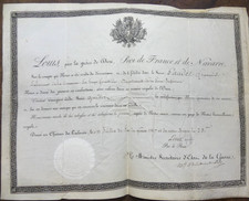 1817 diplome royaliste d'occasion  Morestel