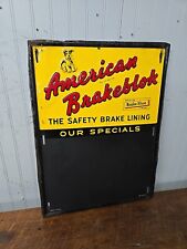 American brakeblok sign for sale  Sandusky