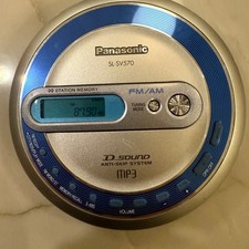 CD player portátil Panasonic SL-SV570 MP3 com rádio FM/AM SV 570 FUNCIONA VEJA O VÍDEO! comprar usado  Enviando para Brazil