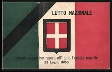 Ansichtskarte lutto nazionale gebraucht kaufen  Berlin