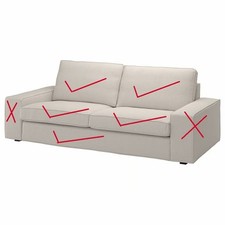 IKEA Kivik Pokrowiec na sofę Tresund Jasnobeżowy Model 605.275.51 Darmowa wysyłka na sprzedaż  Wysyłka do Poland