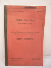 Working timetable british for sale  WATERLOOVILLE