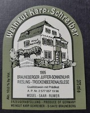 Weinetikett riesling trockenbe gebraucht kaufen  Eckelsheim, Gau-Bickelheim, Wonsheim