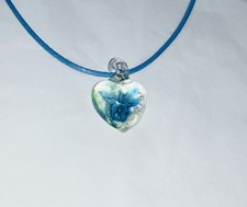 blue heart necklace for sale  ST. IVES