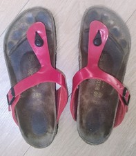 Red birkenstock gizeh for sale  TWICKENHAM