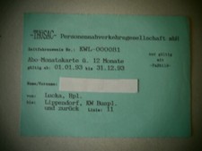 Abo monatskarte thüsac gebraucht kaufen  Lucka