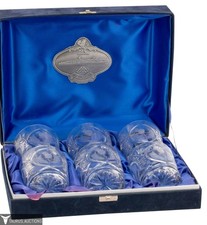 Glencairn Cunard QE2 Copos de Uísque Cristal Conjunto de 6 - Caixa de Apresentação #2 comprar usado  Enviando para Brazil