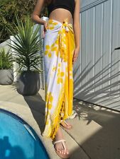 Hawaiian sarong yellow for sale  Honolulu