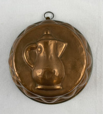 Molde de gelatina para bolo de cobre vintage 1985 8 pol. Londres Inglaterra, design de bule decoração de parede comprar usado  Enviando para Brazil