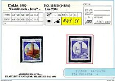 1980 varieta francobollo usato  Italia