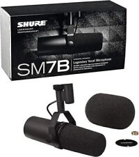 Microfone Shure SM7B cardioide dinâmico transmissão vocal lacrado NOVO na caixa preto comprar usado  Enviando para Brazil