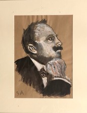 Disegno pastello acquerellato usato  Roma