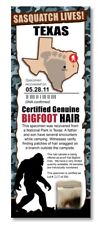 AMOSTRA DE CABELO BIGFOOT - Parque Estadual do Texas raro presente exclusivo menino criança homem caverna comprar usado  Enviando para Brazil