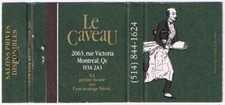 Matchbook cover caveau d'occasion  Expédié en Belgium