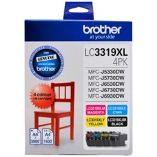Usado, Cartuchos de tinta Brother LC 3319XL 4 cores pacote econômico NOVO FECHADO GENUÍNO comprar usado  Enviando para Brazil