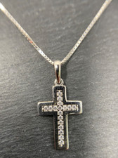 Weißgold kette kreuz gebraucht kaufen  Münster