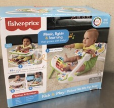 Assento de bebê Fisher Price Kick and Play Deluxe Sit Me Up com brinquedo para piano comprar usado  Enviando para Brazil
