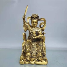 Estátua feminina 11" taoísmo chinês bronze vermelho jiu tian xuan armas de beleza deslumbrantes comprar usado  Enviando para Brazil