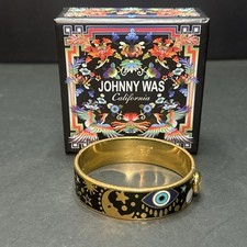 Johnny Was Small Celestial Articulado Tom Dourado Caixa Boho Chique Sol Lua Estrela, usado comprar usado  Enviando para Brazil