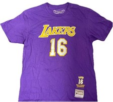 Camiseta roxa comercial Mitchell & Ness NBA Lakers Pau Gasol roxa grande comprar usado  Enviando para Brazil
