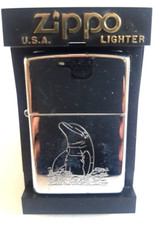 Zippo lighter dolphins for sale  OXFORD