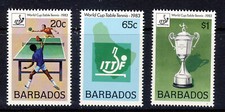 Conjunto da Copa do Mundo de Tênis de Mesa BARBADOS QE II 1983 SG 734 a SG 736 ESTADO PERFEITO comprar usado  Enviando para Brazil