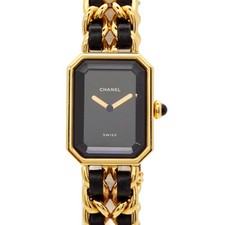 Relógio feminino CHANEL Premiere tamanho L H0001 vintage quartzo mostrador preto 90271481 comprar usado  Enviando para Brazil