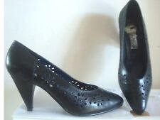 Escarpin cuir bleu d'occasion  Villeneuve-Loubet
