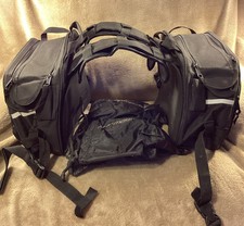 Usado, Sacos de selim Tourmaster preto náilon universal com capas de chuva comprar usado  Enviando para Brazil