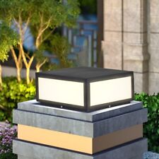 AILICIN Pillar Lamp Post Light, Tempered Glass Shade，Fence Deck Cap Light Lanter comprar usado  Enviando para Brazil