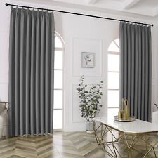 Cortinas de isolamento térmico painel cinza luz bloqueio cortina 52”x84”, usado comprar usado  Enviando para Brazil