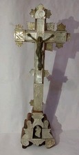 Antico crocifisso legno usato  Mugnano di Napoli