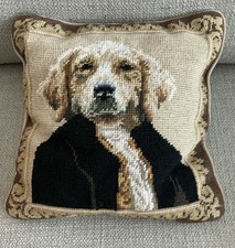Needlepoint pillow golden for sale  Vero Beach