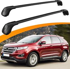 Barras transversais ajuste Ford Edge 2015-2024 trilho de rack de teto preto ajustável bloqueável 260 lb comprar usado  Enviando para Brazil