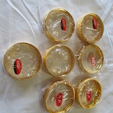 LOTE de 7 Conjuntos NOVO CORTE DE MÁQUINA DE OURO INCRÍVEL Pulseiras de Pulseira PARA Roupa PRESENTE 2.6, usado comprar usado  Enviando para Brazil