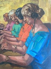 Portrait painting oil d'occasion  Expédié en Belgium