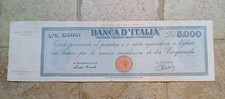 Banconote italiane 5000 usato  Lucera