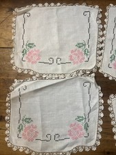 Vtg linen antimacassars for sale  Collegeville