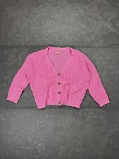 Vintage różowy zapinany kardigan sweter oversize super skład (M/L) na sprzedaż  PL
