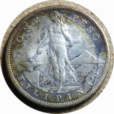 Usado, Elf Filipinas EUA 1 peso 1909 S prata 600 comprar usado  Enviando para Brazil