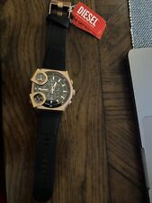 NOVO RELÓGIO MASCULINO DIESEL ORIGINAL CRONÓGRAFO LATERAL COURO PRETO DZ7475 comprar usado  Enviando para Brazil