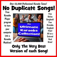 52.000 músicas de karaokê sem duplicatas com player grátis e songbook imprimível!, usado comprar usado  Enviando para Brazil