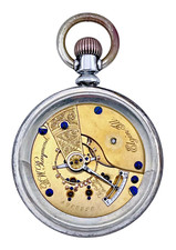 Elgin "B.W. Relógio de bolso Raymond" 18s 15j modelo 5 ferrovia grau OF moeda prata! comprar usado  Enviando para Brazil