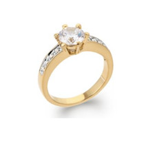 Bague solitaire plaqué d'occasion  Alès