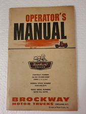 Brockway truck operator for sale  Hilton